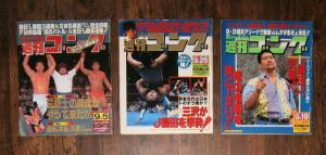 週刊ゴング‐1991年9月の3冊(9/5,9/19,9/26 : No.375,377,378)ほか