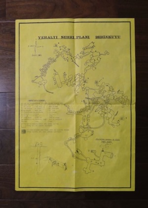 デリンクユの地下都市図(YERALTI SEHRI PLANI DERİNKUYU)ほか