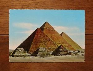 ポストカード・U.A.R. Egypt : ギザのピラミッドほか